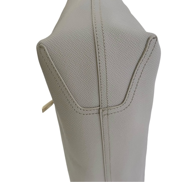 VINCE CAMUTO Leila Gray Driftwood Saffiano Leather Tote Bag - Picture 13 of 14